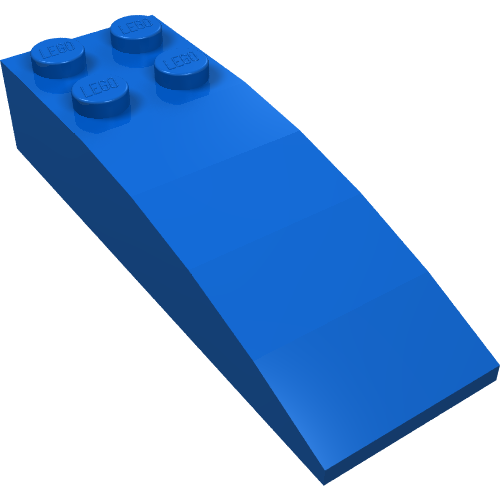 Lego Brick Curved 6 x 2 / Blue