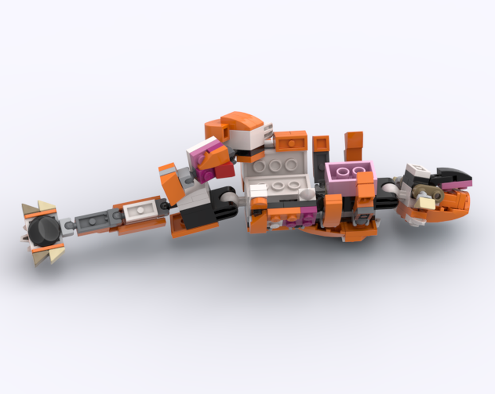 Lego 31129 Ankylosaurus Carcass Side Model