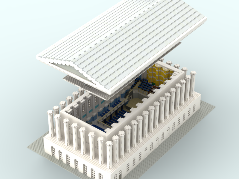 Lego Birmingham Town Hall (with interior)