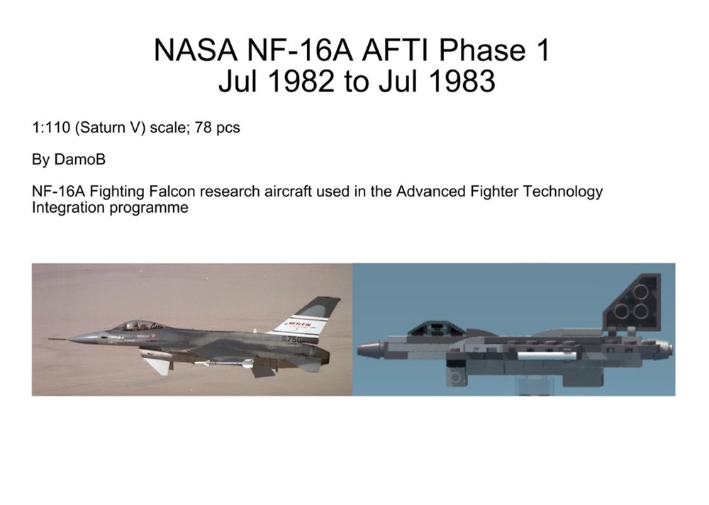 Lego DamoB's NASA NF-16A AFTI Phase 1