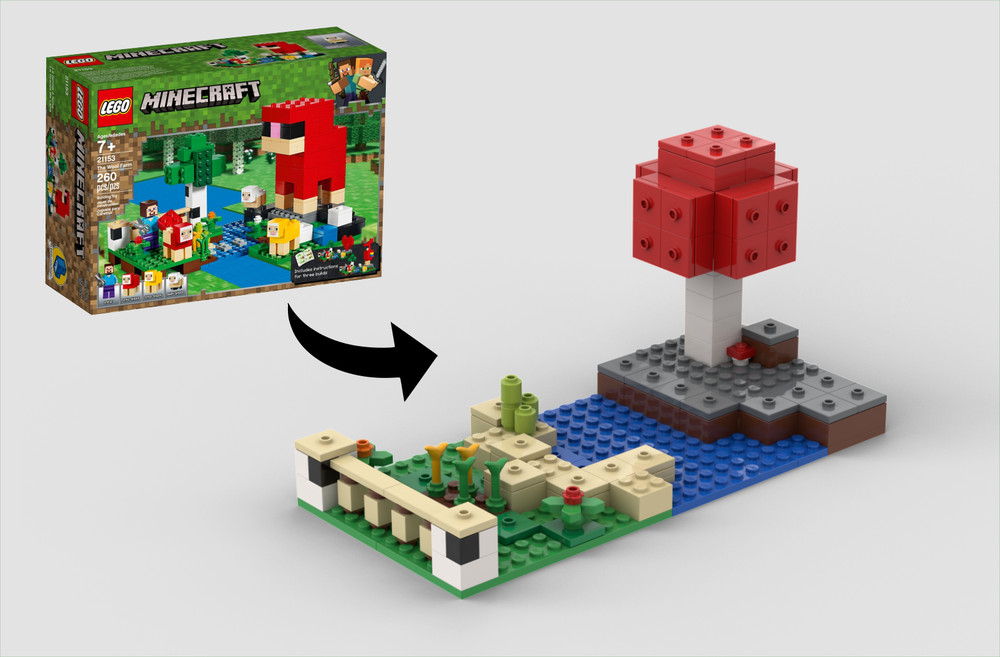 Lego Minecraft Mushroom Island