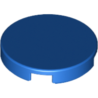 Lego Tile Round 2 x 2 with Bottom Stud Holder / Blue