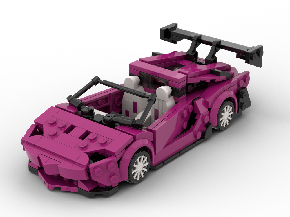Lego Rosa acantis liberty walk Lamborghini Aventador Roadster