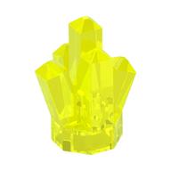 Lego Rock 1 x 1 Crystal 5 Point / Trans-Neon Green