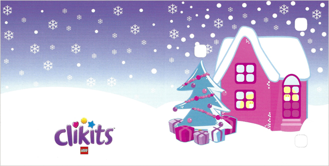 Lego Display Card, Clikits Christmas, Set 10135-1 - House