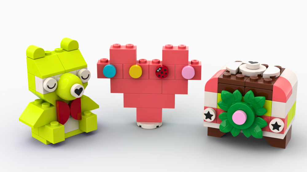 Lego 11039 Teddy bear Heart Ring box