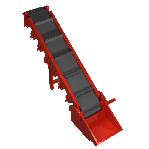 Lego Conveyor Belt (Complete Assembly) / Red