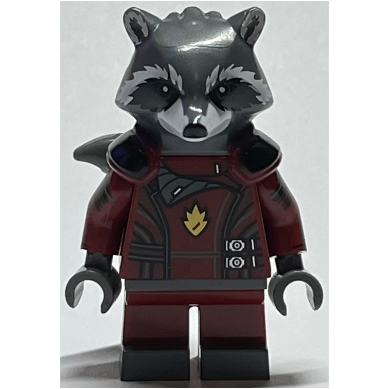 Lego Rocket Raccoon in Dark Red Outfit