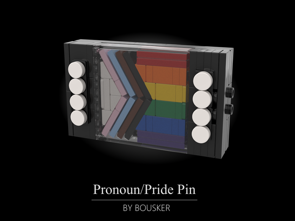 Lego Pronoun/Pride Pin