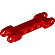 Lego Technic Axle and Pin Connector 2 x 7 with Two Ball Joint Sockets / Red