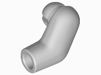 Lego Arm, Left / Light Bluish Gray