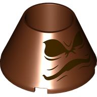 Lego Cone 4 x 4 x 2 Hollow No Studs with Sorting Hat print