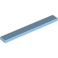 Lego Tile 1 x 8 with Groove / Pastel Blue