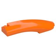 Lego Brick Round, Curved 10 x 2 x 2 with Rounded End Right / Orange