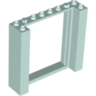 Lego Door Frame Double 2 x 8 x 6 / Light Aqua