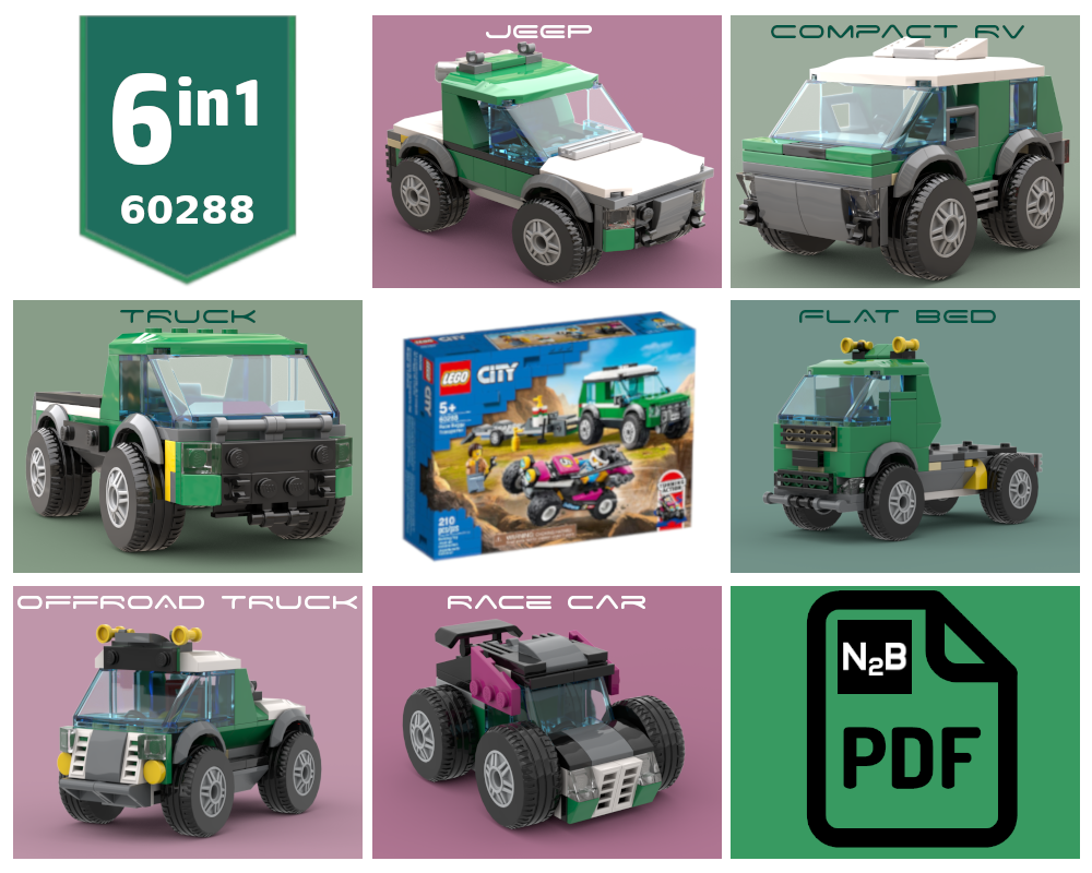 Lego 60288 Builders Pack 6 in 1 PDF instructions