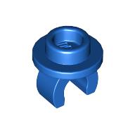 Lego Plate Round 1 x 1 with Hollow Stud and Underside Clip / Blue