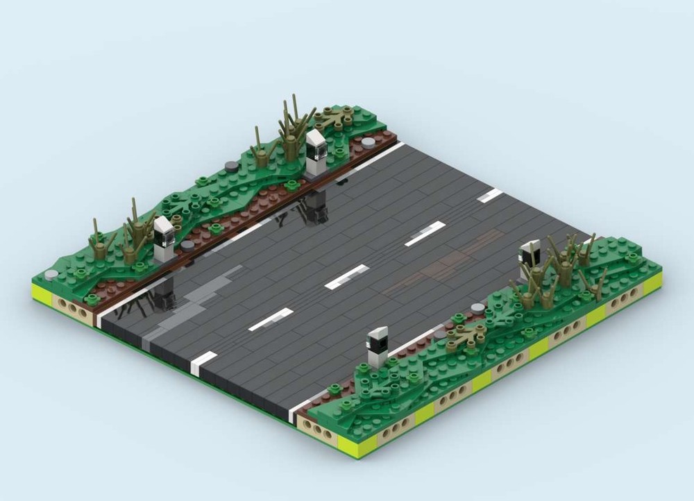 Lego MILS Country Road Straight 20 Studs Wide