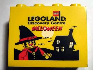 Lego Brick 2 x 4 x 3 with Legoland Discovery Centre Halloween Pattern