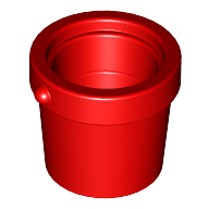 Lego Bucket 1 x 1 x 1 / Red