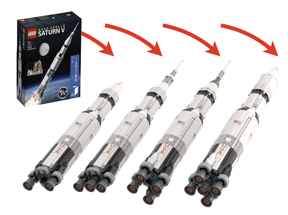 Lego 21309 - Saturn INT-20 / Saturn V-A