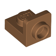 Lego Bracket 1 x 1 - 1 x 1 Inverted / Medium Nougat