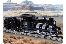 Lego Large Train Engine with Tender Black