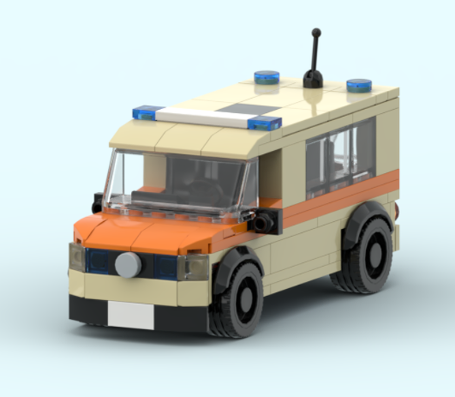 Lego MTW DRK Rettungsdienst Emergency Car