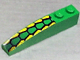 Lego Slope, Curved 6 x 1 with 2 Studs with Repeating Hexagonal Scale Pattern (Sticker) - Set 4589