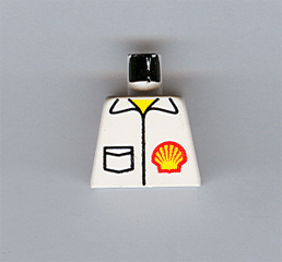 Lego Torso Shell Logo on Jacket with Pocket Pattern / White