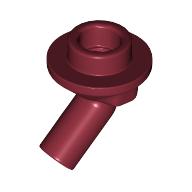 Lego Bar, Angled with 1 x 1 Round Plate / Stud on End / Dark Red