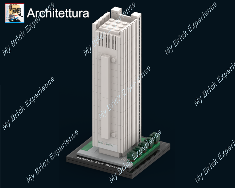 Lego Turin, Italy - Intesa San Paolo Bank Skyscraper (Renzo Piano's Skyscraper)