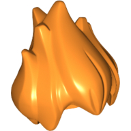 Lego Hair Spiked Tallest in Center / Orange