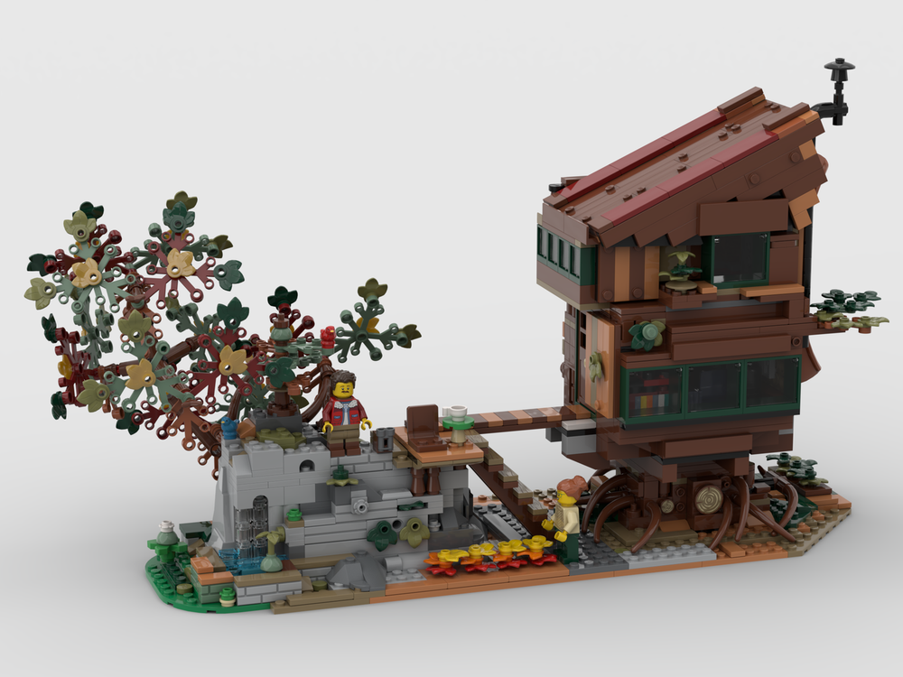 Lego Cosy Cabin - A Log Cabin For Two