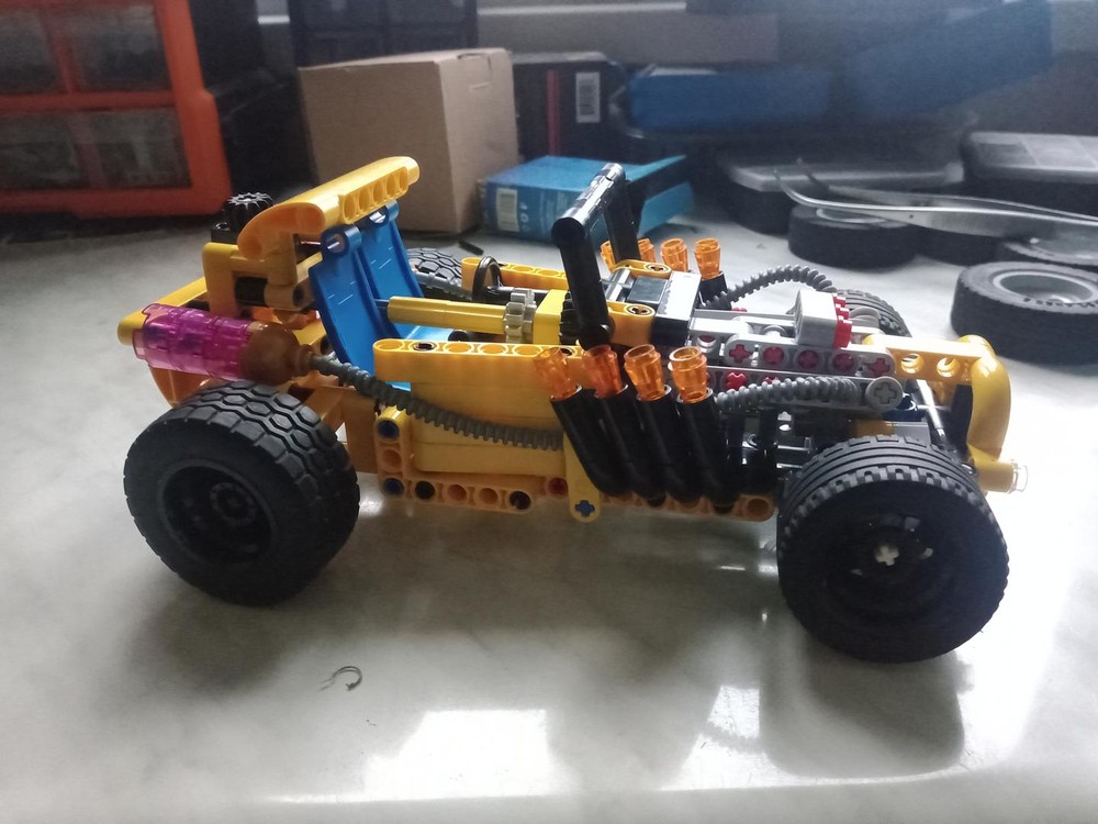 Lego Yellow HOTrod