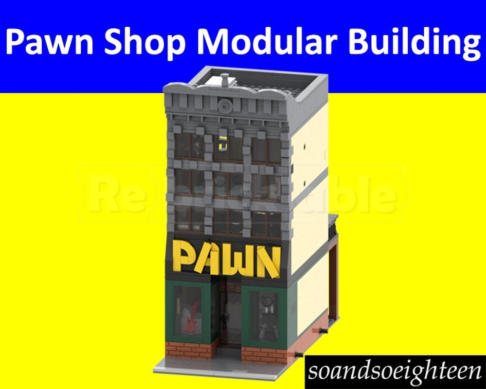 Lego Pawn Shop Modular Building