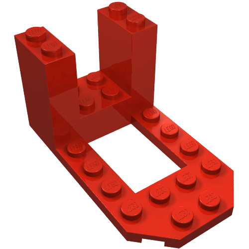 Lego Cockpit 7 x 4 x 3 / Red