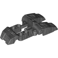 Lego Large Figure Foot, with 2 Toes / Pearl Titanium