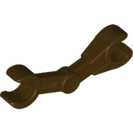 Lego Arm Mechanical with 2 Clips [Battle Droid] / Dark Brown