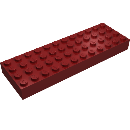 Lego Brick 4 x 12 / Dark Red