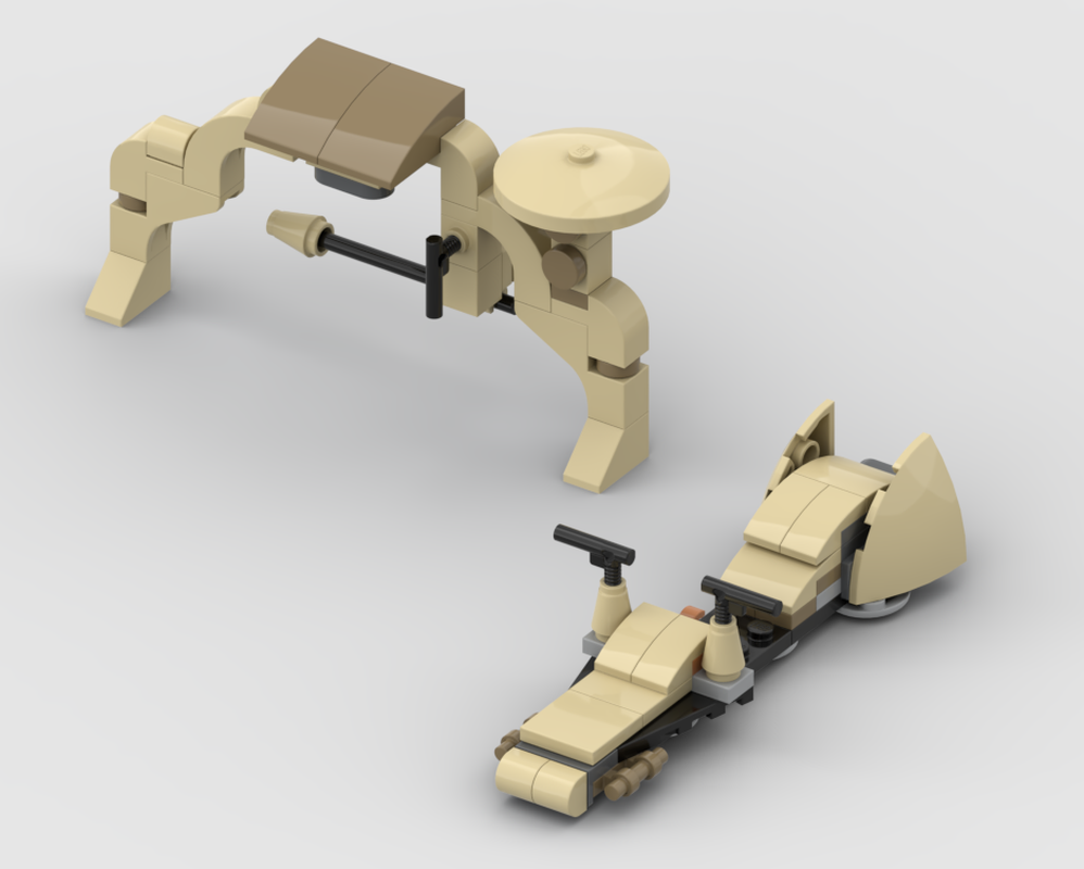 Lego 30680 Desert Speeder and Tatooine Gate (SW Alternate Build)