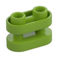 Lego Brick Special 1 x 2 Rounded with Center Bars / Lime