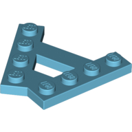 Lego Wedge Plate 4 Stud 45° Angle Plate / Medium Azure