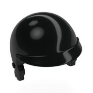 Lego Helmet Motorcycle Open Face, with Visor [Plain] / Black