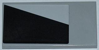 Lego Tile 2 x 4 with Black Trapezoid Pattern Model Left Side (Sticker) - Set 7915