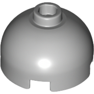 Lego Brick Round 2 x 2 Dome Top, Hollow Stud / Light Bluish Gray