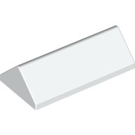 Lego Brick Sloped 45° 2 x 4 Double / White