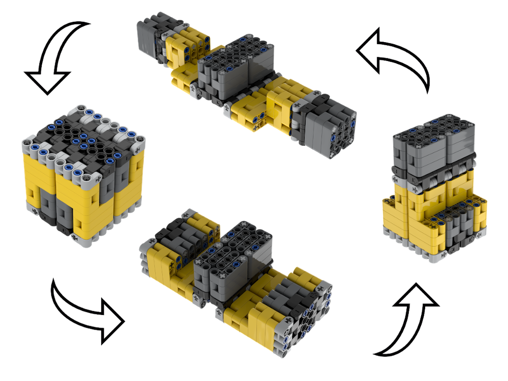 Lego Infinity folded cubes