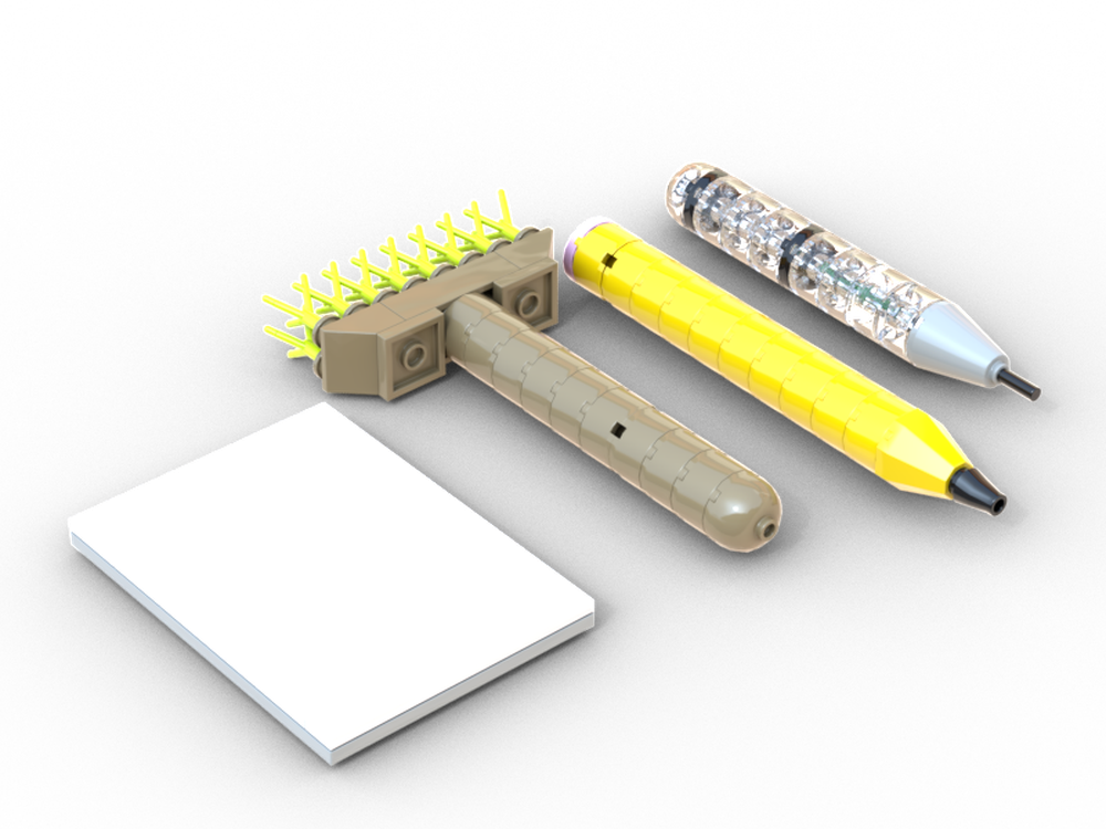Lego art supplies kit (with paper)