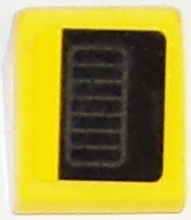 Lego Slope 30 1 x 1 x 2/3 with Chevrolet Corvette Bumper Air Vent Pattern Model Left Side (Sticker) - Set 75870 / Yellow
